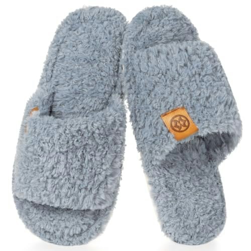 Dokela Kids' Fuzzy Open Toe Slippers: $15.19 Dokela Kids' Fuzzy Open Toe Slippers: $15.19