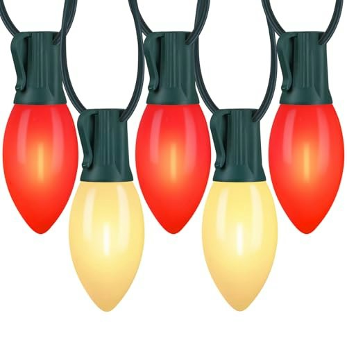 C9 Red & Warm White LED String Lights 100-Foot: $76.49 C9 Red & Warm White LED String Lights 100-Foot: $76.49