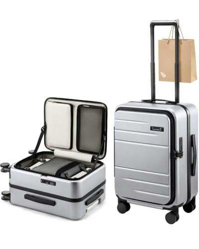Luggex 20-inch Aluminum Frame Top Opening Carry-On Luggage: $107.09 Luggex 20-inch Aluminum Frame Top Opening Carry-On Luggage: $107.09