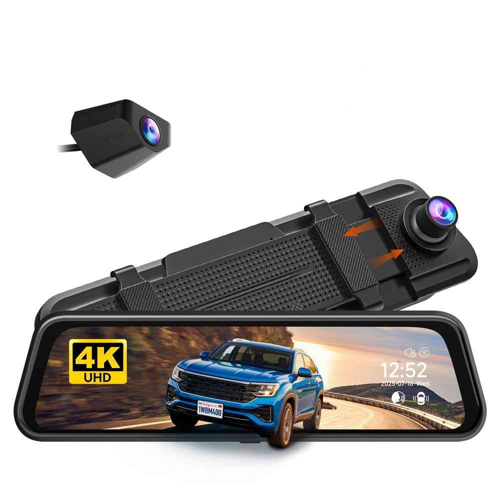 WolfBox M40lite 4K Front and 1080P Rear Mirror Dash Cam: $80.02 WolfBox M40lite 4K Front and 1080P Rear Mirror Dash Cam: $80.02