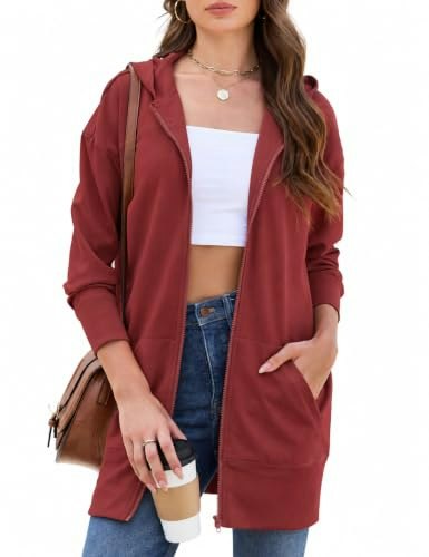 Quenteen Women's Zip-Up Hoodie: $25.49