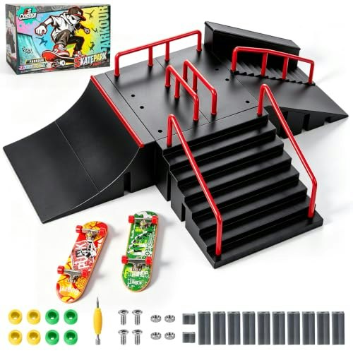 Cosddi Finger Skateboard Park Ramp with 2 Fingerboards: $18.97 Cosddi Finger Skateboard Park Ramp with 2 Fingerboards: $18.97