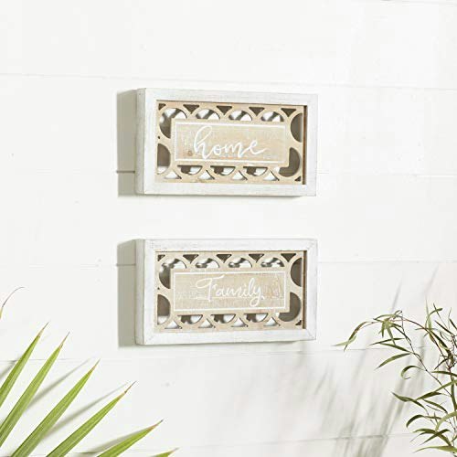 Deco 79 Wood Carved Wall Sign 2-Pack: $20.17 Deco 79 Wood Carved Wall Sign 2-Pack: $20.17