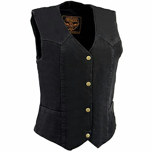 Milwaukee Leather Women's Denim Motorcycle Vest: $39.99