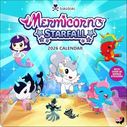 Mermicorno Starfall 2026 Wall Calendar w/ 50 Stickers: $4.92 Mermicorno Starfall 2026 Wall Calendar w/ 50 Stickers: $4.92