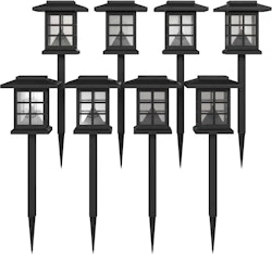Emma + Oliver LED Solar Lantern Light 8-Pack for $19 + free shipping