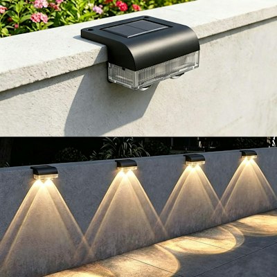 Solar Post Cap Light 12-Pack for $16 + free shipping w/ Prime