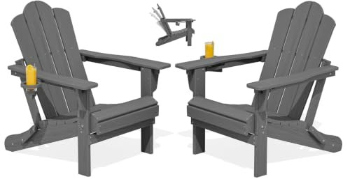 Kingyes Adjustable Folding Adirondack Chair 2-Pack: $159.99 Kingyes Adjustable Folding Adirondack Chair 2-Pack: $159.99