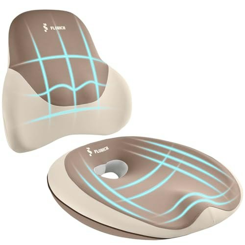 Florich Ergonomic Memory Foam Seat Cushion and Lumbar Support Pillow: $41.38 Florich Ergonomic Memory Foam Seat Cushion and Lumbar Support Pillow: $41.38