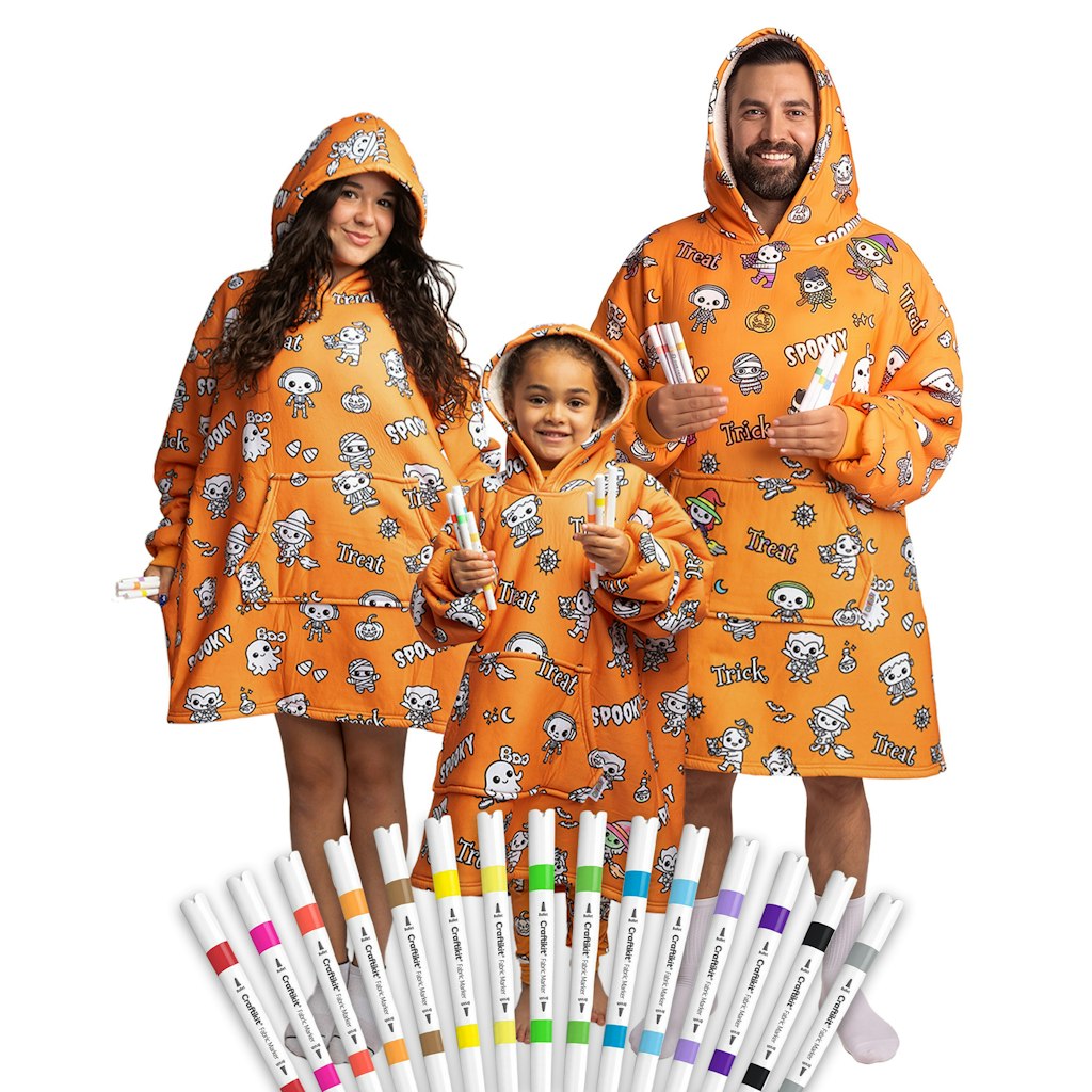 Craftikit Halloween Color Your Own Wearable Blanket: $19.92 Craftikit Halloween Color Your Own Wearable Blanket: $19.92