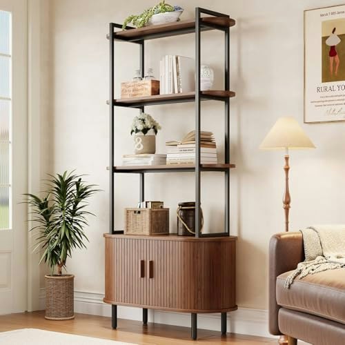 ComfyCorner 71-inch 4-Tier Bookshelf with Cabinet: $129.99 ComfyCorner 71-inch 4-Tier Bookshelf with Cabinet: $129.99