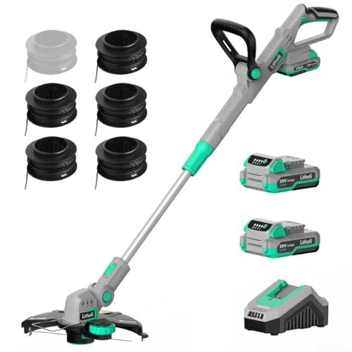 Litheli 20V 12-Inch Cordless String Trimmer and Edger 2-Battery Kit: $69.99 Litheli 20V 12-Inch Cordless String Trimmer and Edger 2-Battery Kit: $69.99