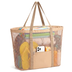 Women's Mesh Beach Bag for $7 + free shipping w/ Prime