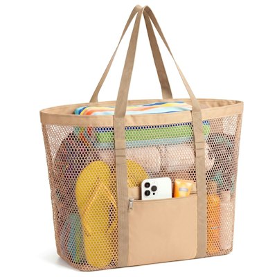 Women's Mesh Beach Bag for $7 + free shipping w/ Prime