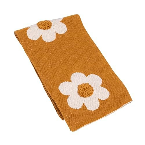Creative Co-Op Cotton Knit Flower Print Baby Blanket: $28.56 Creative Co-Op Cotton Knit Flower Print Baby Blanket: $28.56