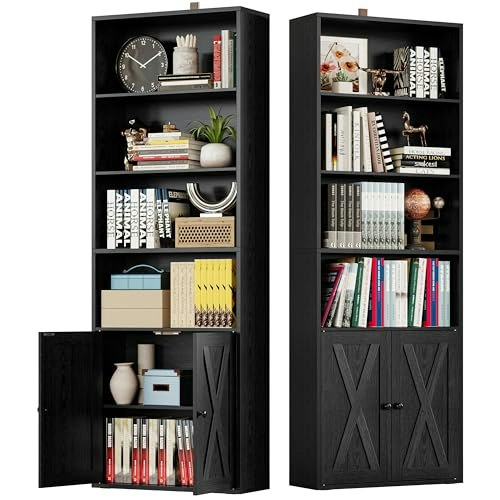 Ironck 70-inch 6-Shelf Bookshelf with Doors 2-Pack: $149.98 Ironck 70-inch 6-Shelf Bookshelf with Doors 2-Pack: $149.98