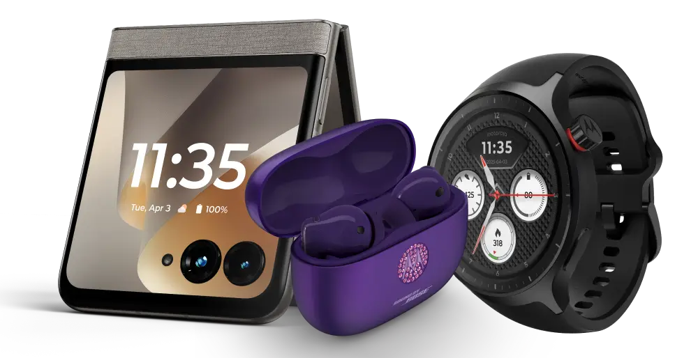 Motorola Razr 2026 256GB Flip Phone w/ Moto Buds 2 Plus & Moto Watch: From $1 w/ trade-in