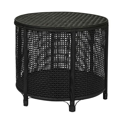 Creative Co-Op Round Bamboo and Rattan Accent Storage Table: $53.91 Creative Co-Op Round Bamboo and Rattan Accent Storage Table: $53.91