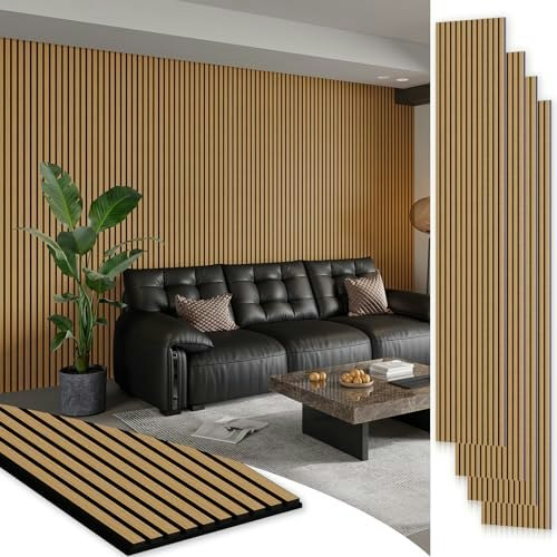 Smartstandard 106" x 12.6" Wood Slat Wall Panels 4-Pack: $188.09 Smartstandard 106" x 12.6" Wood Slat Wall Panels 4-Pack: $188.09