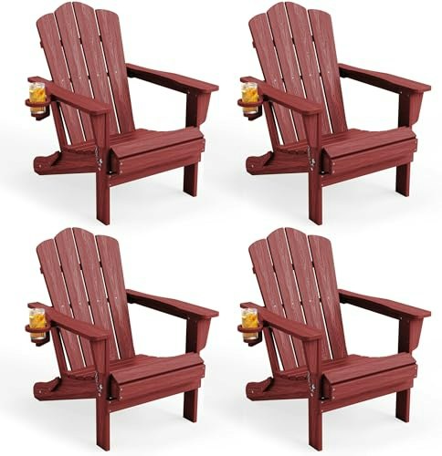 Kingyes Folding Adirondack Chair 4-Pack: $338.39 Kingyes Folding Adirondack Chair 4-Pack: $338.39
