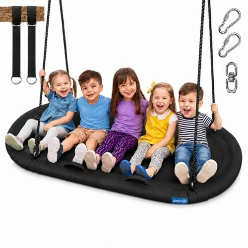 SereneLife 67-inch Oval Saucer Swing: $62.99 SereneLife 67-inch Oval Saucer Swing: $62.99