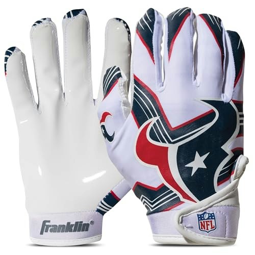 Franklin Sports Houston Texans Youth Football Receiver Gloves: $19.23