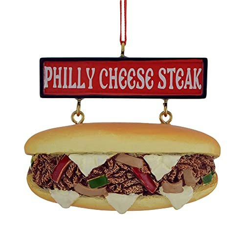Kurt Adler Philly Cheese Steak Sandwich Ornament: $9.29 Kurt Adler Philly Cheese Steak Sandwich Ornament: $9.29