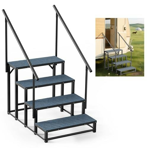 4-Step Heavy Duty RV and Spa Ladder with 2 Handrails: $152.97