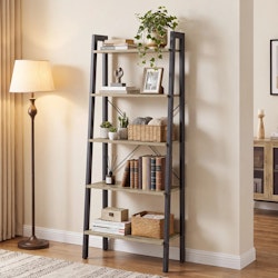 Williston Forge Jabari 67.9" Metal Ladder Bookcase for $70 + free shipping
