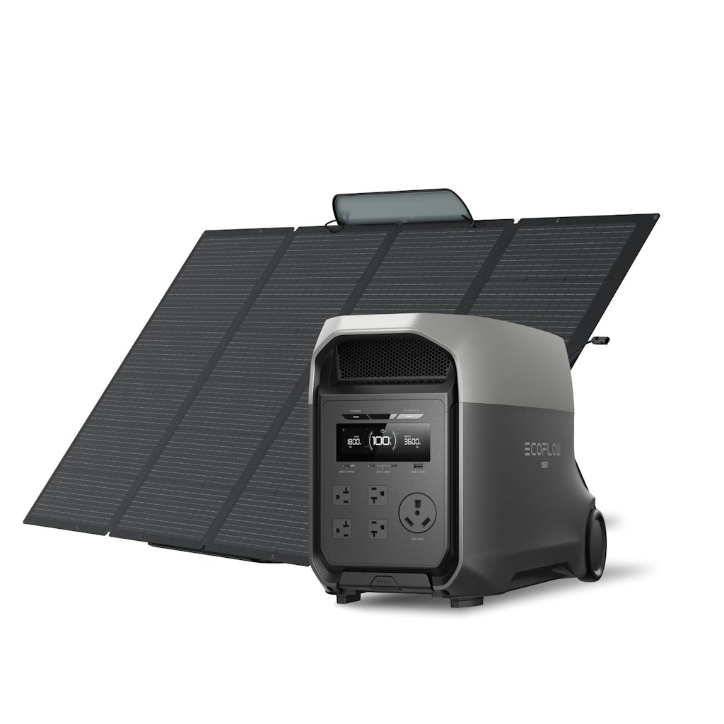 EcoFlow Delta 3 Ultra 3072Wh Solar Generator w/ 400W Solar Panel: $1,799
