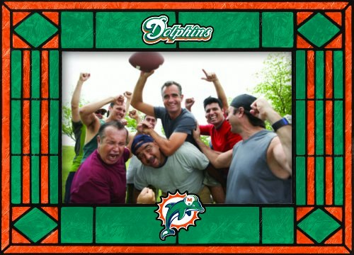 The Memory Company Miami Dolphins 4x6 NFL Art Glass Picture Frame: $12.01