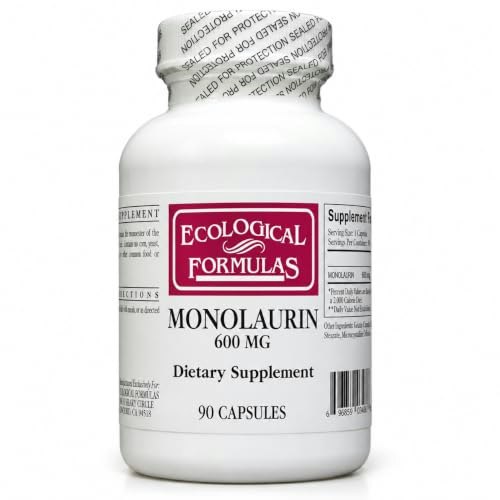 Ecological Formulas Monolaurin 600mg 90-Capsule Bottle: $23.38 Ecological Formulas Monolaurin 600mg 90-Capsule Bottle: $23.38
