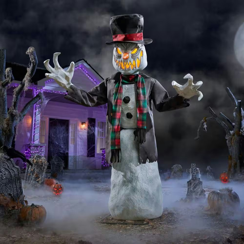 Home Accents Holiday Wicked Woods 6.5-Foot Animated LED Snarling Snowman: $100