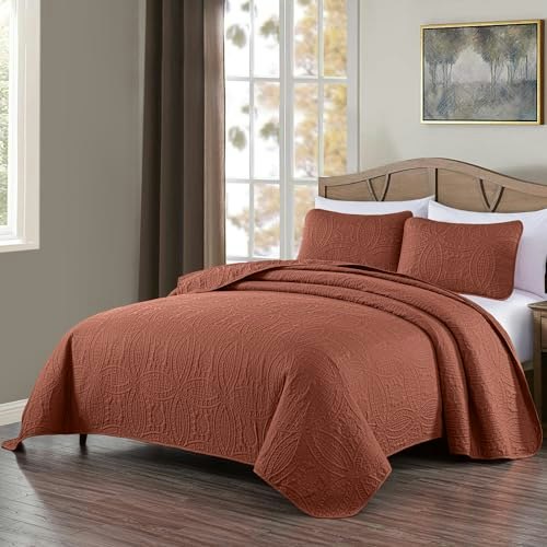 Chezmoi Collection Austin King 3-Piece Pinsonic Quilted Bedspread Set: $36.70 Chezmoi Collection Austin King 3-Piece Pinsonic Quilted Bedspread Set: $36.70