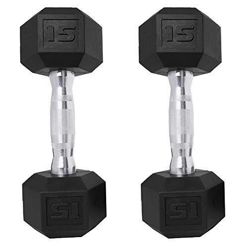 Saorzon 15lb Hex Dumbbells 2-Pack: $43.77 Saorzon 15lb Hex Dumbbells 2-Pack: $43.77
