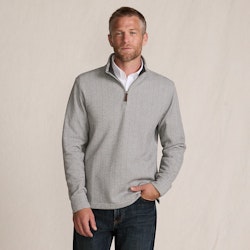 Lands' End Men's Bedford Rib Casual Quarter Zip Pullover Sweater for $40 + free shipping w/ $99
