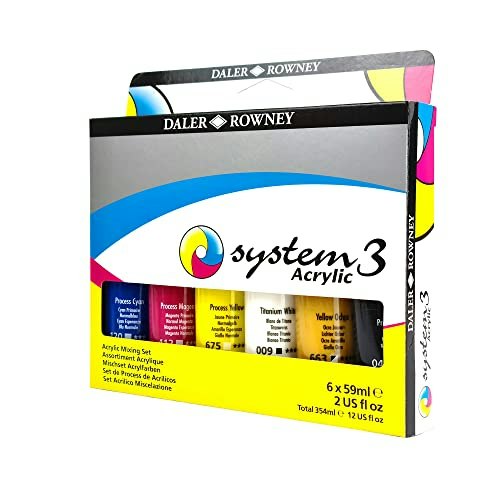 Daler Rowney System3 Acrylic Paint 6-Tube Set: $23.79 Daler Rowney System3 Acrylic Paint 6-Tube Set: $23.79