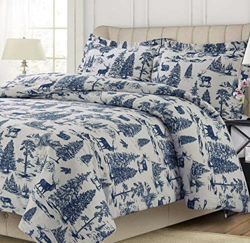 Tribeca Living Deer Toile King Duvet Set: $56.99 Tribeca Living Deer Toile King Duvet Set: $56.99
