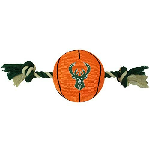 Pets First Milwaukee Bucks Basketball Nylon Pet Toy: $12.99 Pets First Milwaukee Bucks Basketball Nylon Pet Toy: $12.99