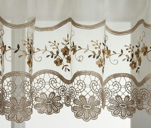 Today's Curtain 58\" x 14\" Vintage Macramé Organza Valance: $20.92 Today's Curtain 58\" x 14\" Vintage Macramé Organza Valance: $20.92