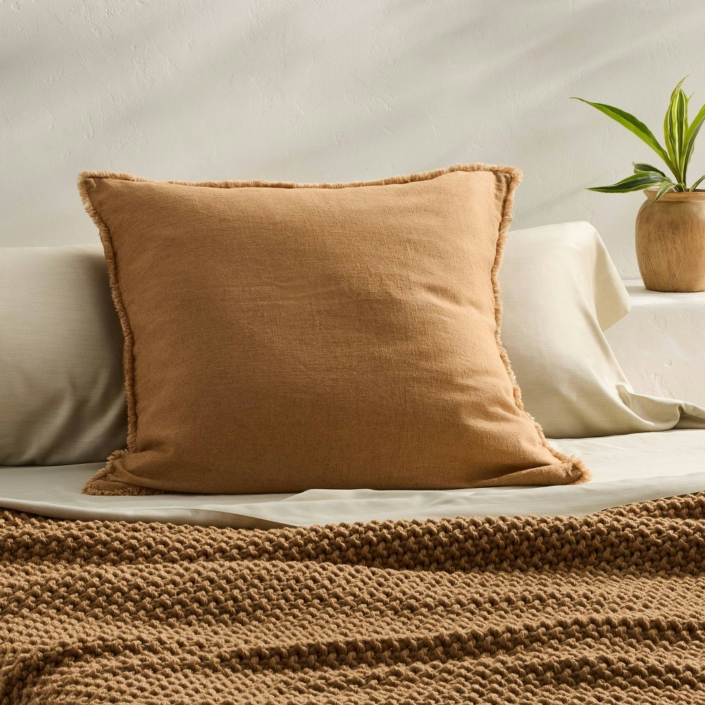Casaluna Heavyweight Linen Blend Euro Comforter Sham: $40 Casaluna Heavyweight Linen Blend Euro Comforter Sham: $40