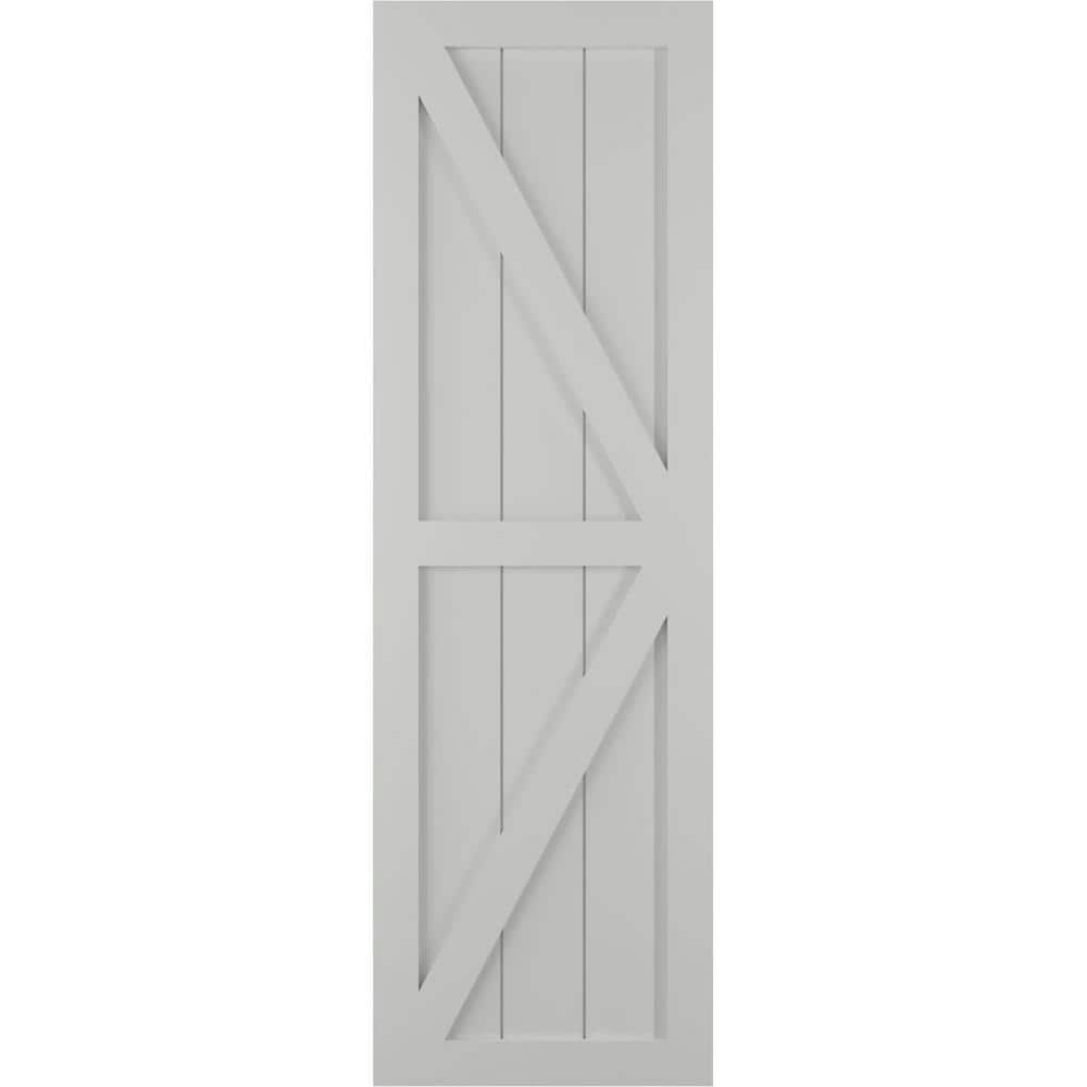 18-inch x 65-inch PVC Farmhouse Fixed Mount Board and Batten Shutters Pair: $594.49 18-inch x 65-inch PVC Farmhouse Fixed Mount Board and Batten Shutters Pair: $594.49