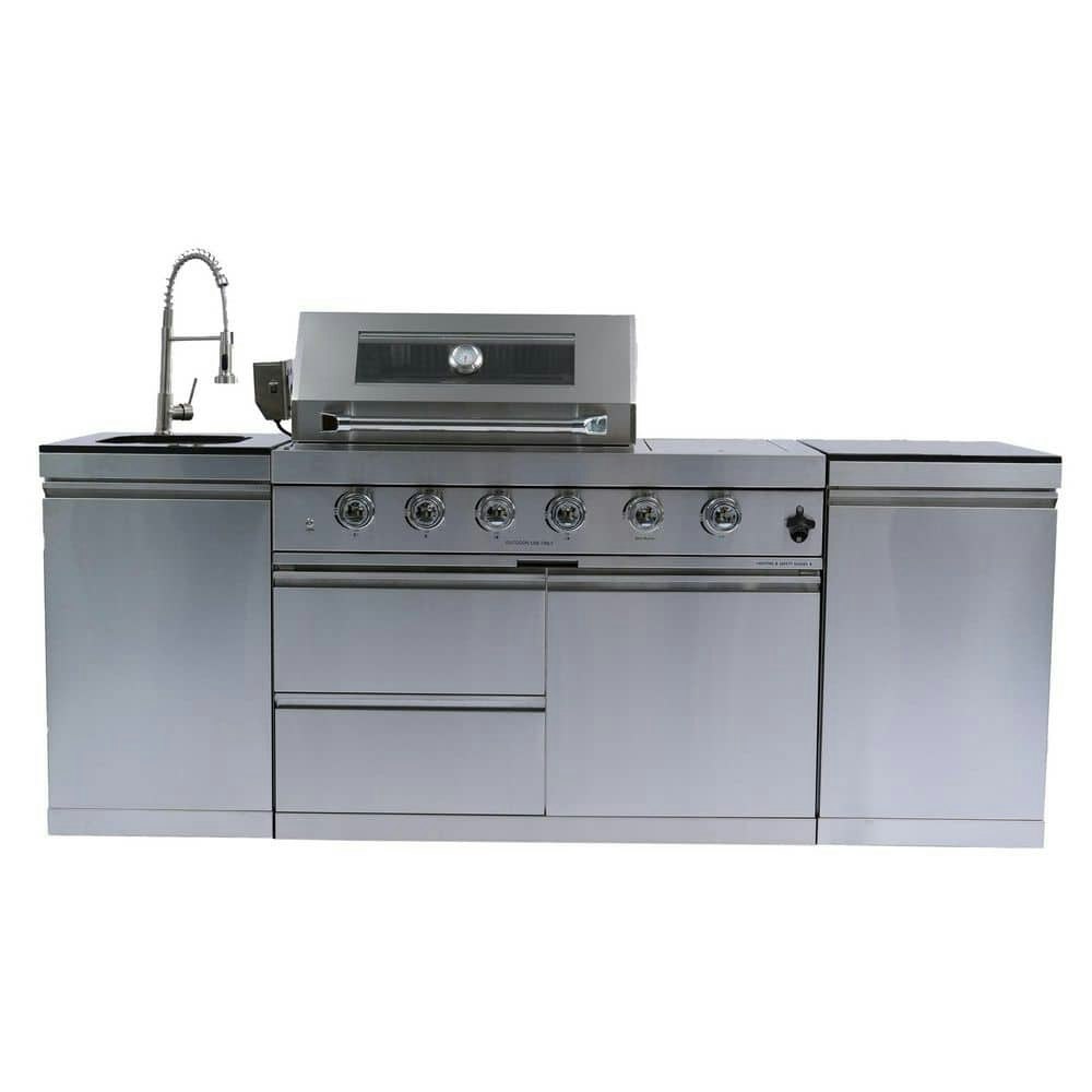 46-Inch 4-Burner 72,000 BTU Propane Gas Grill Island: $4,699 46-Inch 4-Burner 72,000 BTU Propane Gas Grill Island: $4,699