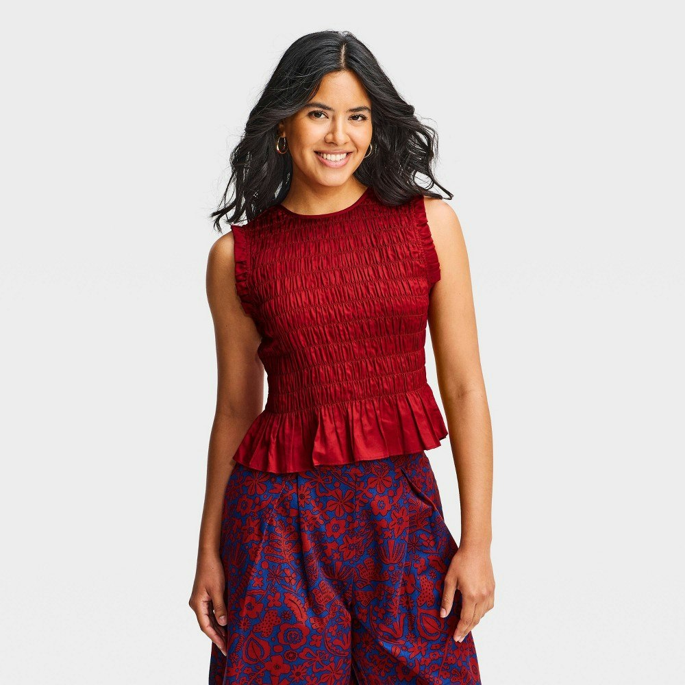 Women's Smocked Ruffle Top: $21.25