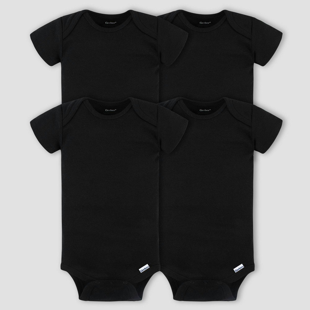 Gerber Baby Short Sleeve Onesies 4-Pack: $14 Gerber Baby Short Sleeve Onesies 4-Pack: $14