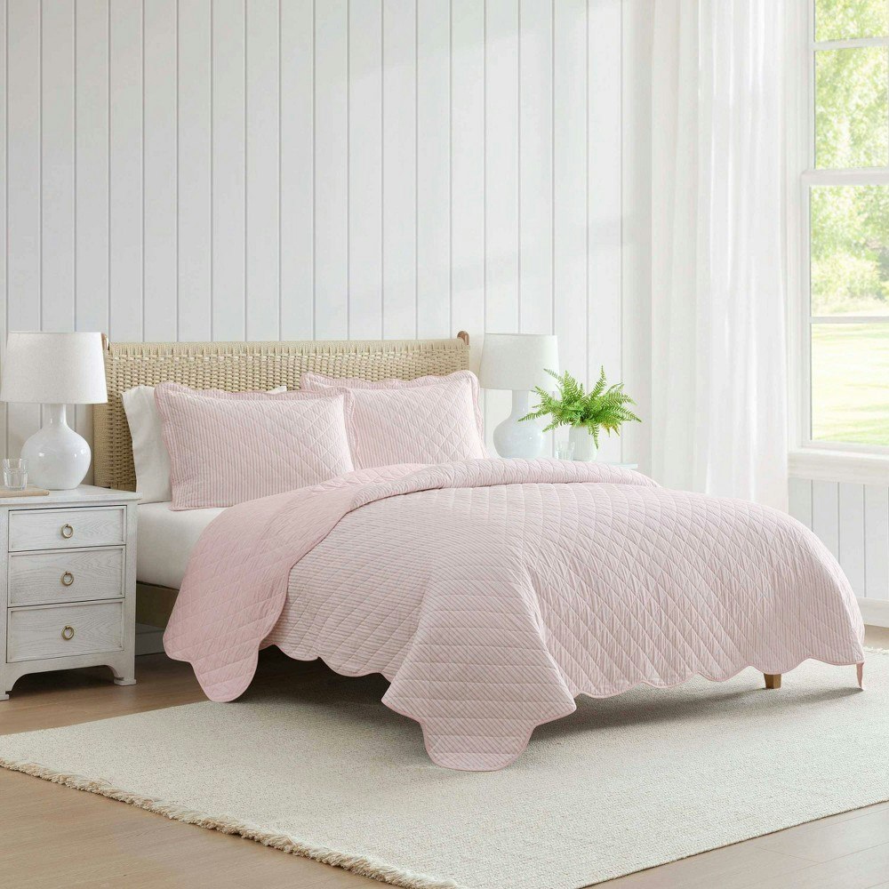 Martha Stewart Full/Queen Core Stripe Quilt Set: $109.99 Martha Stewart Full/Queen Core Stripe Quilt Set: $109.99