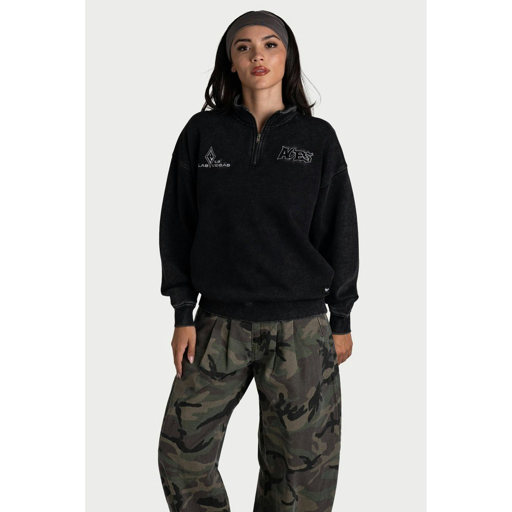 Las Vegas Aces WNBA Fleece Quarter Zip Sweatshirt: $59.99 Las Vegas Aces WNBA Fleece Quarter Zip Sweatshirt: $59.99