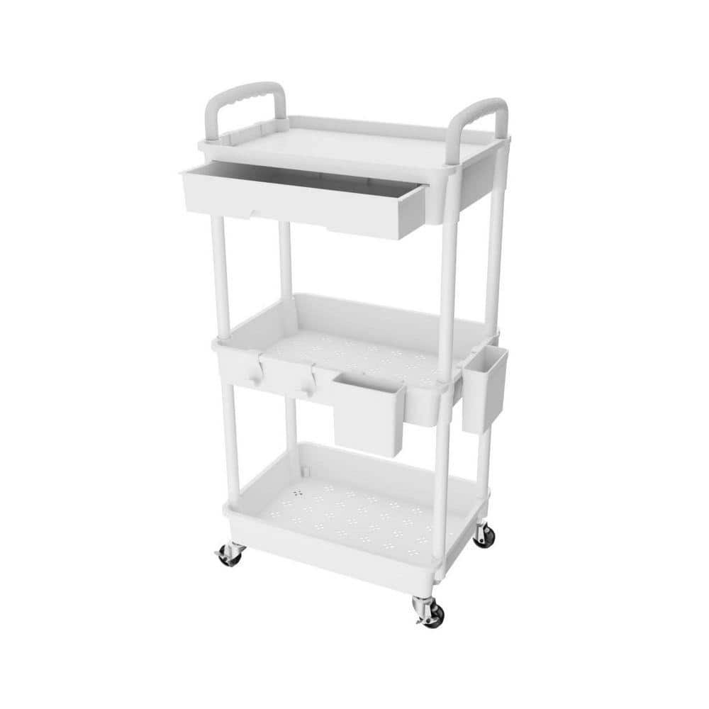 3-Tier Rolling Utility Serving Cart with Drawer: $87.98 3-Tier Rolling Utility Serving Cart with Drawer: $87.98
