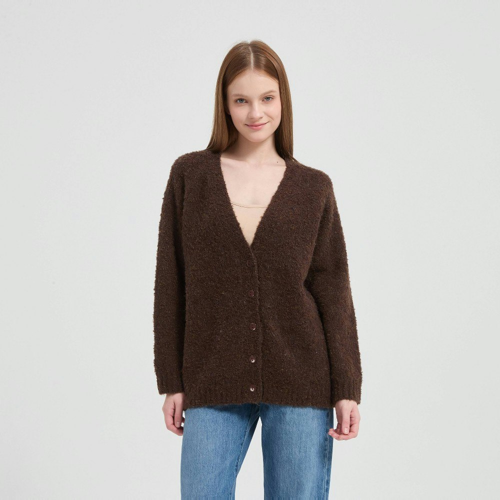 Universal Thread Women's Long Sleeve V-Neck Cardigan Sweater: $40 Universal Thread Women's Long Sleeve V-Neck Cardigan Sweater: $40