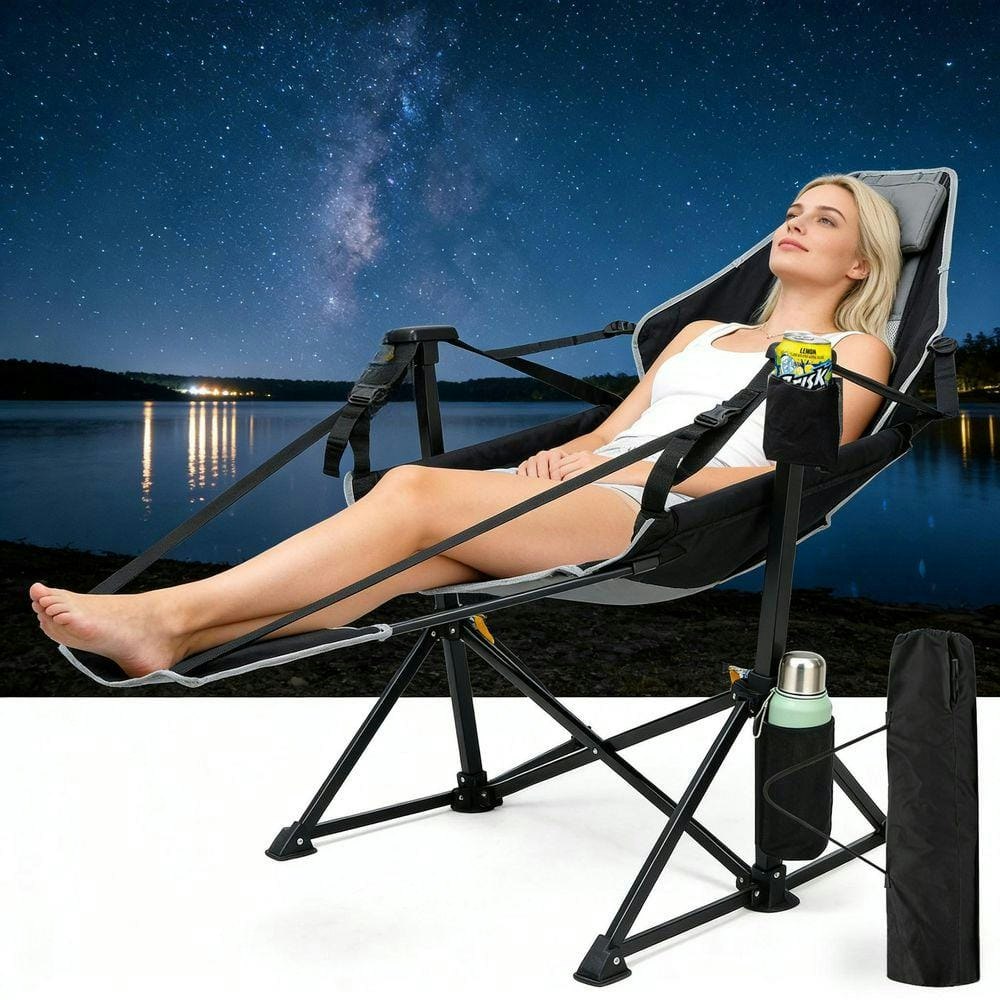 Folding Hammock Chair with Footrest: $78.49 Folding Hammock Chair with Footrest: $78.49